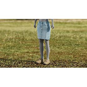 Skirt with Sneakers 3D model